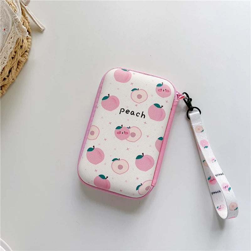 Lanyard Storage Bag Case for R36S/R36H/RG35XX/R36 Ultra/K36 — Protective Handbag Pouch for Video Game Console Accessories