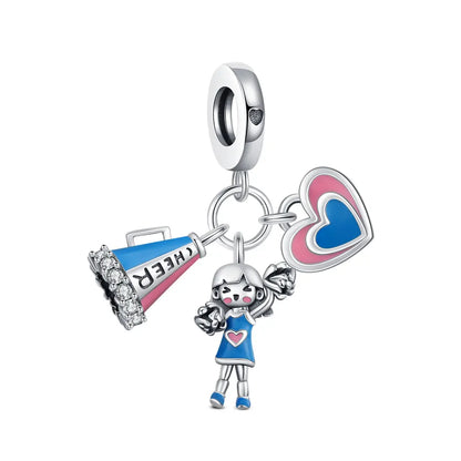 925 Sterling Silver Robot & Sea Turtle Charms Pendant — Moon Bead Bracelet Accessory, DIY Fashion Jewelry Gift for Women