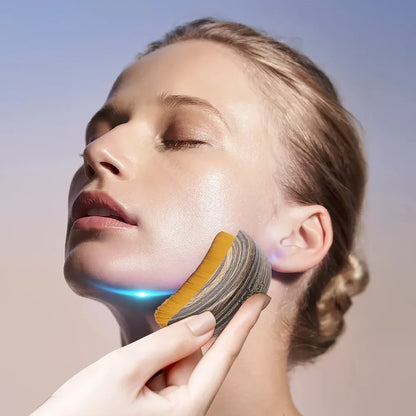Lymphatic Contour Face Brush – Dry Brushing Massager for Chin, Jawline & Skin Sculpting
