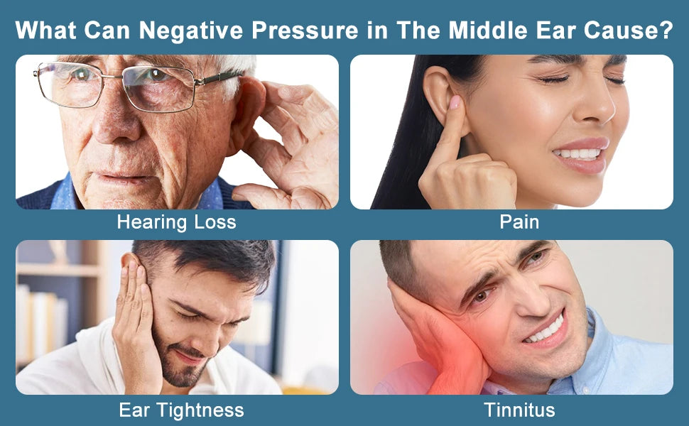 Electric Tinnitus Relief Device – Ear Pressure Expander for Ringing, Pain, Dizziness, and Hearing Improvement