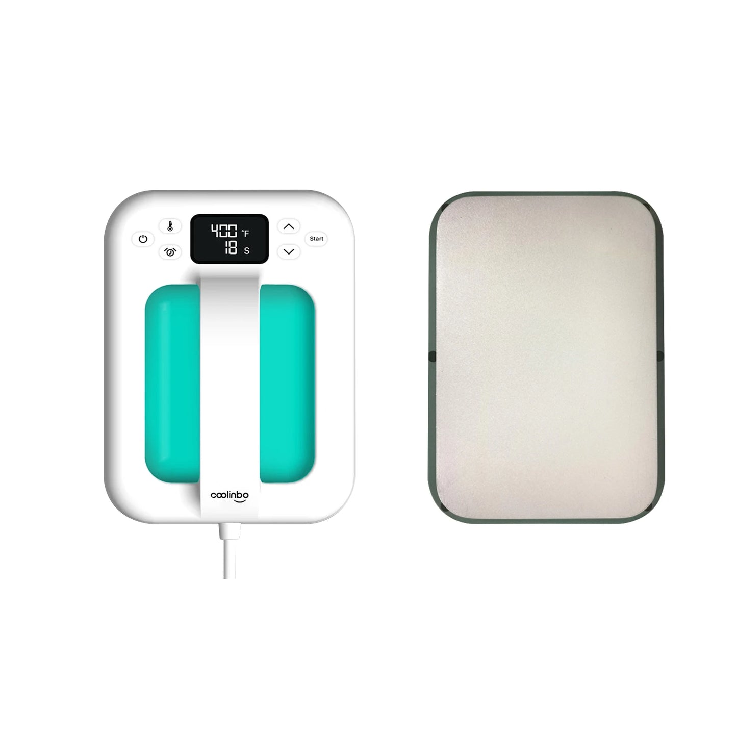 HP6 Mini Heat Press Machine - 7x5 Inch Handheld Portable, Adjustable Temperature & Timer, Overheat Protection for Heat Transfer