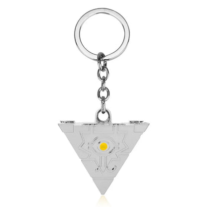 Yu-Gi-Oh! Yugi Muto Keychain - 3D Millennium Puzzle & Millennium Wheel Pendant