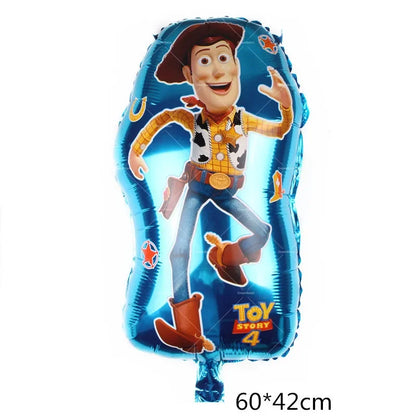 Disney Toy Story Buzz Lightyear Birthday Party Decoration Set – Foil & Latex Balloons, Happy Birthday Banner & Cake Topper for Kids Boys Hero Theme Party