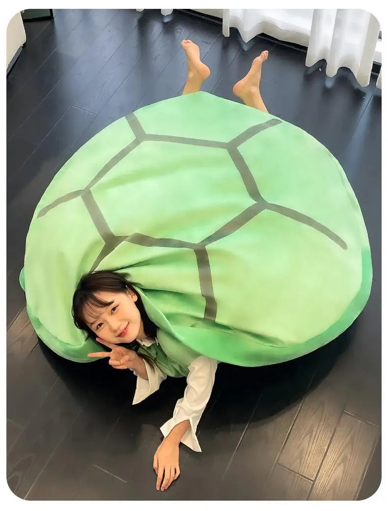 Extra Large Wearable Turtle Shell Plush – Funny Soft Sea Turtle Toy, Pillow & Dress-Up Costume for Kids and Adults