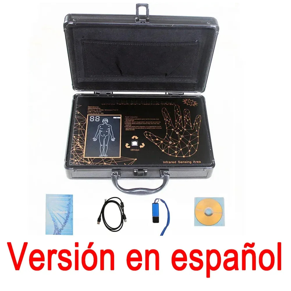 Quantum Magnetic Full Body Analyzer - Bioimpedance Resonance Scanning & Wellness Analysis Machine
