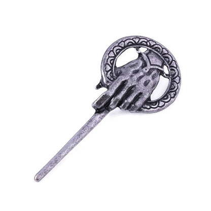 Hand of the King Brooch Badge – Song of Ice & Fire Inspired Vintage Punk Finger Fist Pin Jewelry for Men & Women Cosplay Fan Gift