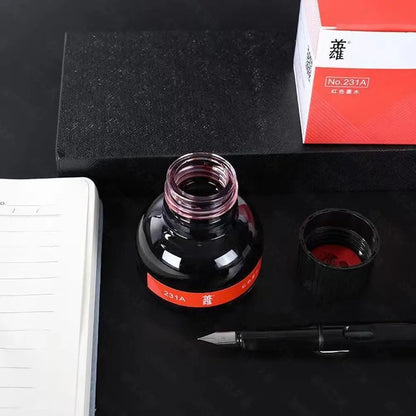 YingXiong Black 70ml Fountain Pen Ink – High-Quality Calligraphy & Writing Stationery Refill