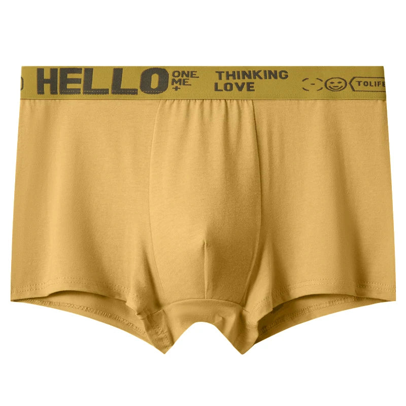 1/5PCS Men's Breathable Underwear – Comfy, Quick-Drying Stretchy Boxer Trunks, Sexy & Trendy Boxer Panties