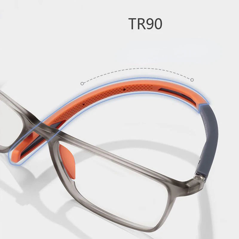 Ultralight TR90 Anti-Blue Light Reading Glasses - Sport Presbyopia Eyeglasses for Women & Men, Far Sight Optical Eyewear up to +4.0 Diopters
