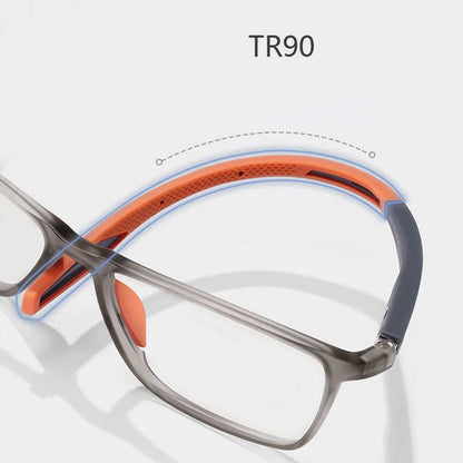 Ultralight TR90 Anti-Blue Light Reading Glasses - Sport Presbyopia Eyeglasses for Women & Men, Far Sight Optical Eyewear up to +4.0 Diopters