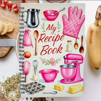 Cute Spiral Recipe Notebook – “My Favorite Recipe” Journal, Fun Kitchen Cookbook Organizer & Writing Notebook