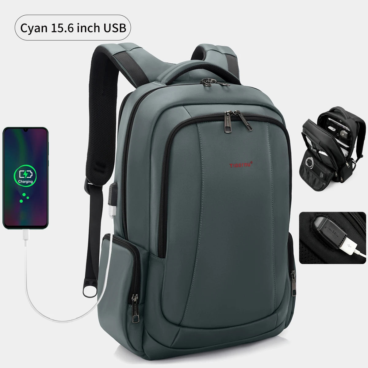 Lifetime Warranty Men’s Laptop Backpack – Anti-Theft Travel & School Bag for 14-17.3 Inch Laptops, Male Knapsack