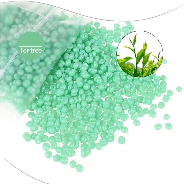 500g Hard Wax Beans – No-Strip Depilatory Hot Film Wax for Full Body, Bikini, Face, Legs & Eyebrows