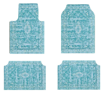 Bohemian Universal Floor Mat Set - American Retro Anti-Slip Soft Rugs for Car, Bedroom and Home