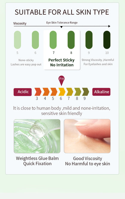 ICONSIGN Lash Glue Balm – Fast Fixing Eyelash & Brow Lifting, Waterproof Wax Beauty Makeup Tool