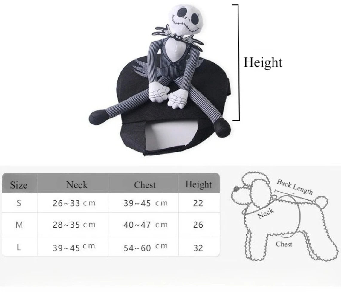 Halloween Horse Riding Pet Costume - Creative Dog & Cat Party Cosplay Accessory