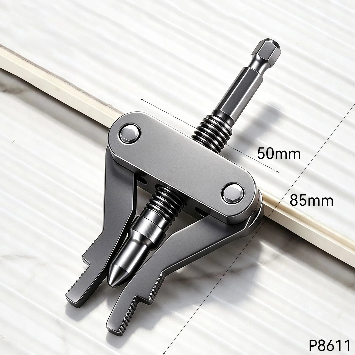 Universal Broken Pipe Extractor Tool - Hex Shank Faucet Valve & Stuck Insert Remover Kit