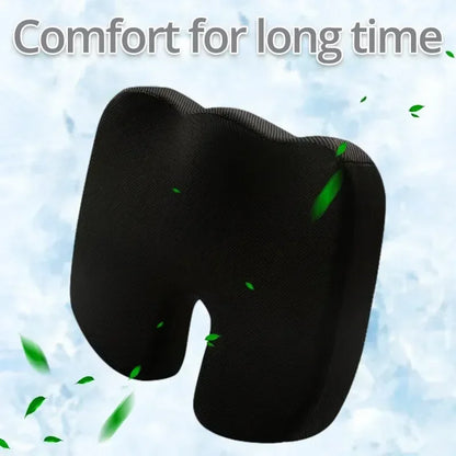 Orthopedic Memory Foam Seat Cushion – U-Shaped Coccyx Support Pad for Office Chair, Car & Home Comfort Massage Cushion