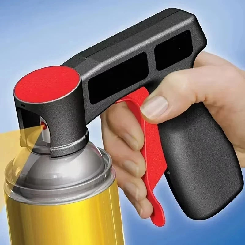 Plastic Portable Spray Paint Handle – Universal Reusable Hand Spray Gun for Car Color Change Film & DIY Pasting
