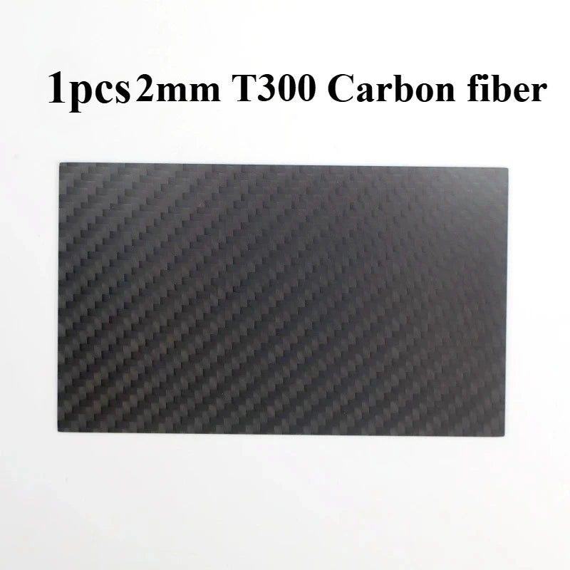 Real Carbon Fiber Plate 125×75mm - High-Strength Composite Sheet for Drone DIY Projects, 0.5–5mm Thickness