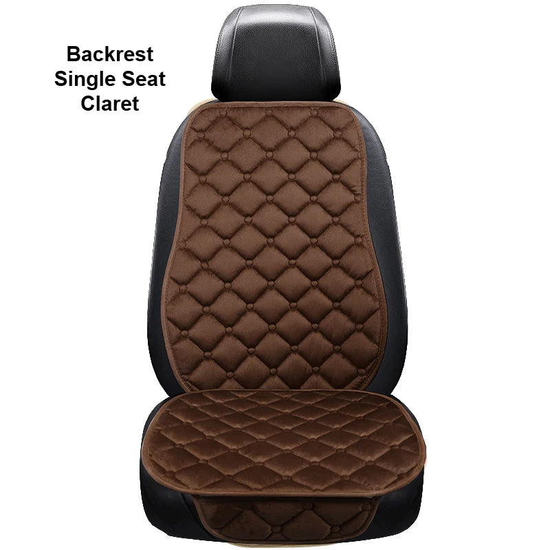 Universal Winter Warm Car Seat Cover Protector Set – 3-Piece Rear Seat Cushion & Back Cushion Auto Seat Protection for Cars, SUVs & Vans