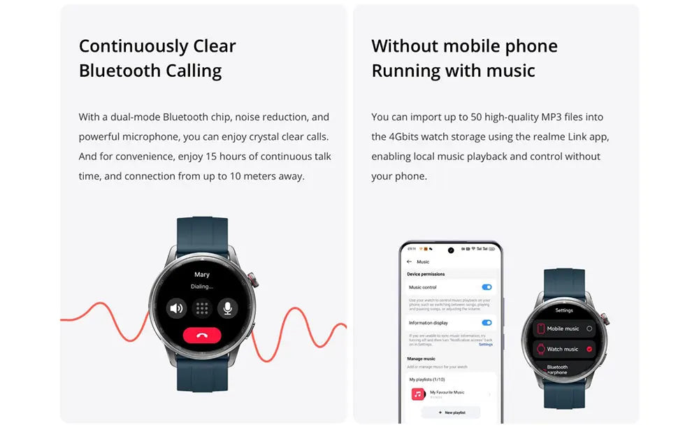 Global Version realme Watch S2 – 1.43'' AMOLED Smartwatch, 20-Day Battery, AI Engine, IP68 Waterproof