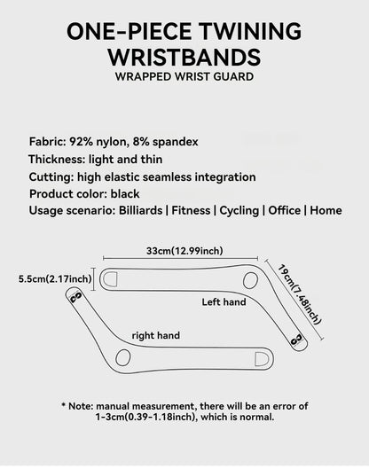 GTUBIKE Billiard & Cycling Gloves – Non-Slip Breathable Wrist Brace for Men & Women
