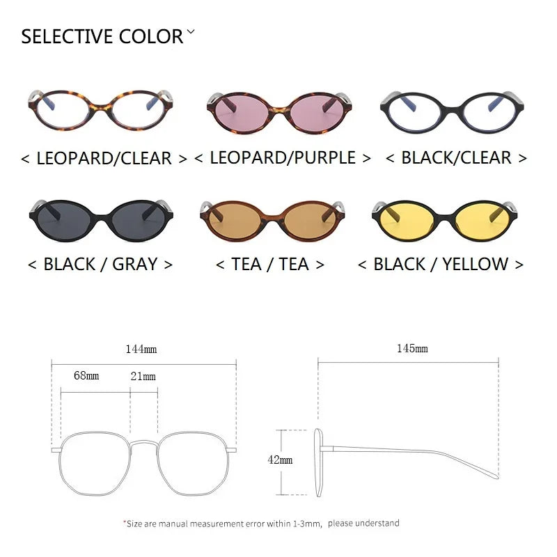 Trendy Small Retro Oval Sunglasses — Vintage Steampunk Round Shades for Women, Fashion UV400 Eyewear