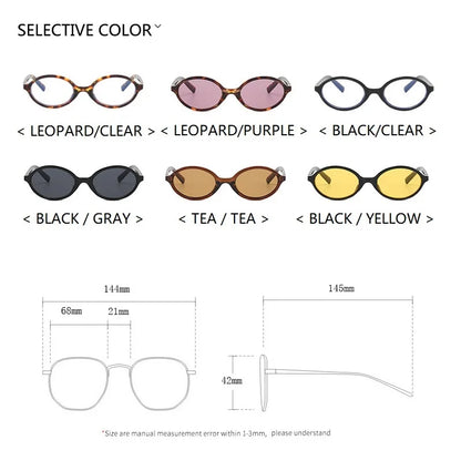 Trendy Small Retro Oval Sunglasses — Vintage Steampunk Round Shades for Women, Fashion UV400 Eyewear