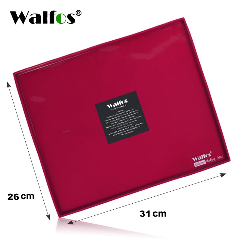 Walfos Food-Grade Silicone Baking Mat – Non-Stick DIY Cake Pad & Oven Liner for Swiss Roll & Bakeware Use