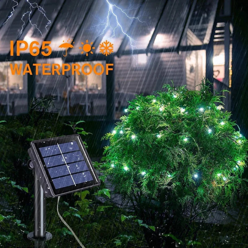 Solar LED Fairy String Lights - Waterproof Outdoor Garden Twinkle Lights for Patio & Party Decor