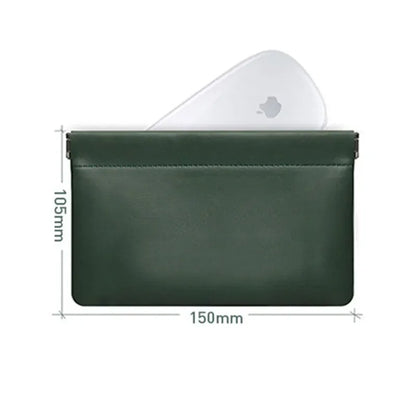 PU Leather Storage Bag - Waterproof Portable Organizer for Earphones, Charging Cables, Cosmetics, Lipstick & Jewelry
