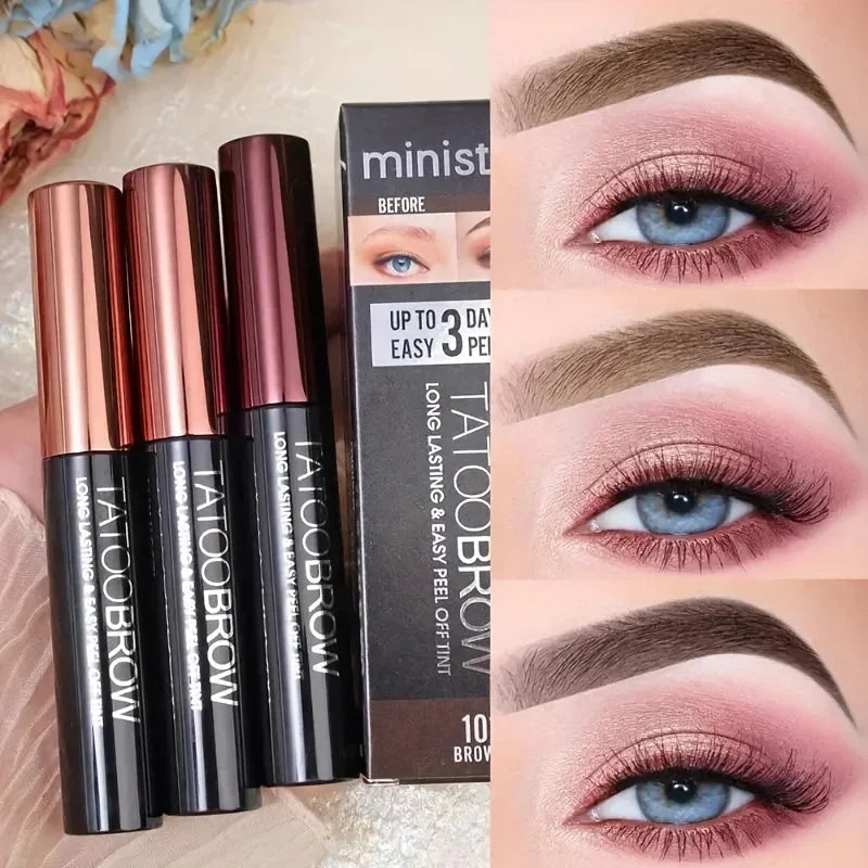 Peel-Off Eyebrow Tint Gel – Semi-Permanent Waterproof Brow Dye for Fuller, Defined & Long-Lasting Natural Looking Brows
