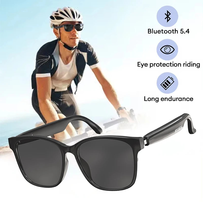 Choice HYUNDAI C8 Bluetooth 5.4 Glasses – Wireless Earphones with HD Mic, Multi-Function Keys, Driving Sunglasses (Lenovo C8 Compatible)