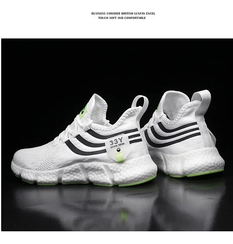 2024 Men's Breathable Sneakers – Comfortable Casual Running & Tennis Shoes for Summer