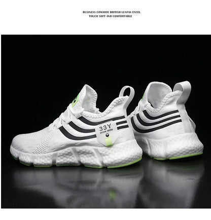2024 Men's Breathable Sneakers – Comfortable Casual Running & Tennis Shoes for Summer