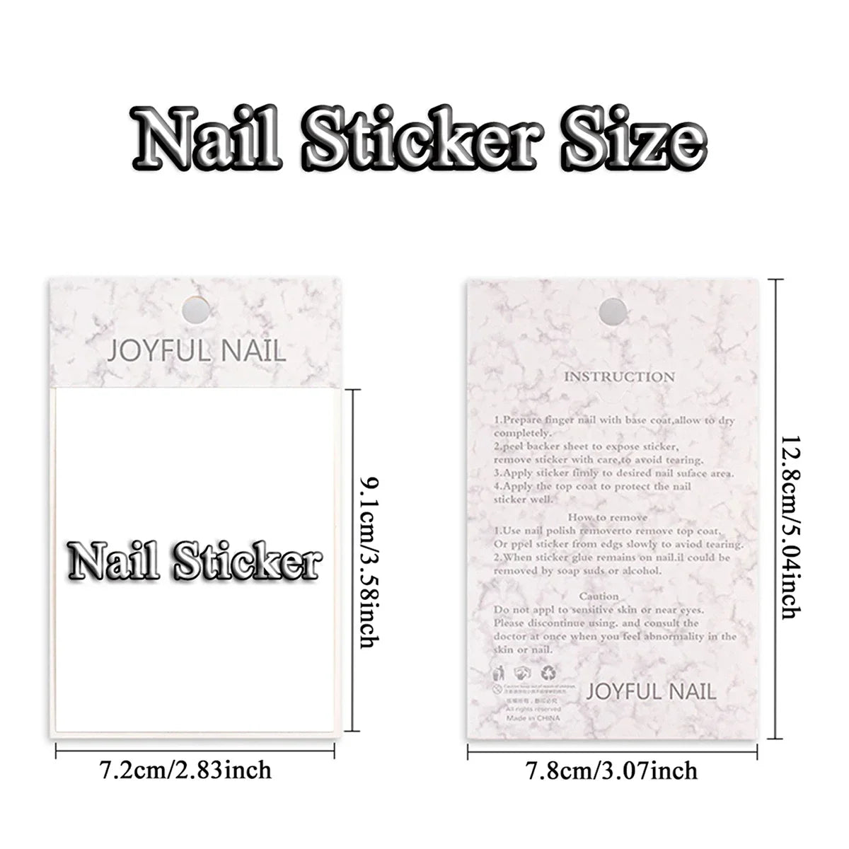 Hollow Nail Art Stickers – Spray-Painted Love & Butterfly French Pattern Decorative Decals for Nails
