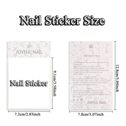 Hollow Nail Art Stickers – Spray-Painted Love & Butterfly French Pattern Decorative Decals for Nails