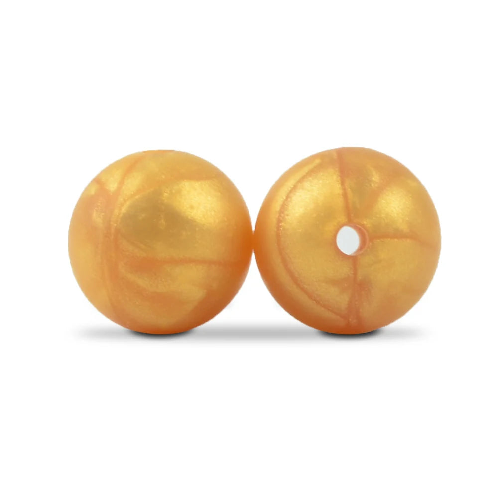 LOFCA Silicone Round Beads 20pcs - 9/12/15mm DIY Jewelry Making Beads for Bracelets, Keychains & Necklaces
