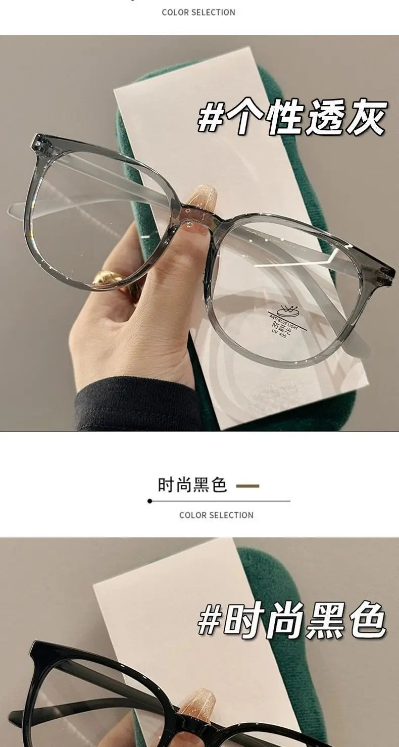Transparent Round & Square Blue Light Blocking Glasses for Men & Women – Anti-Glare Computer Eyewear