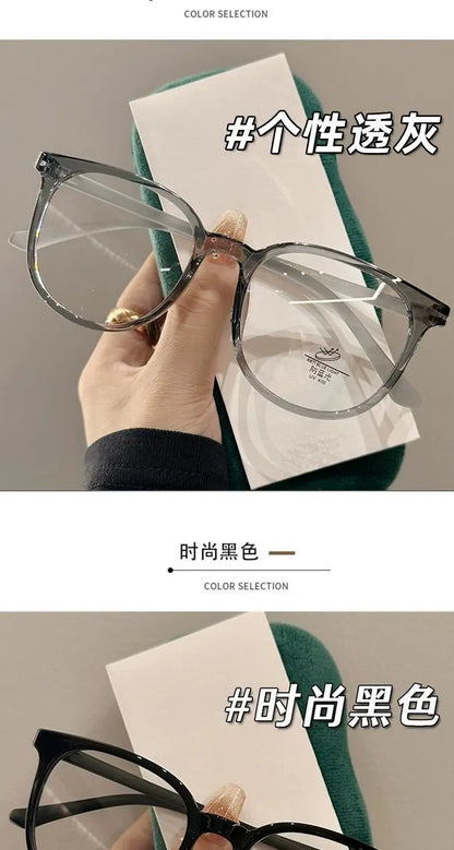 Transparent Round & Square Blue Light Blocking Glasses for Men & Women – Anti-Glare Computer Eyewear