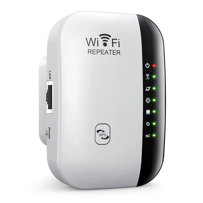 300Mbps Wireless WiFi Repeater — 2.4G WiFi Extender & Signal Booster, 802.11N Router Adapter for Home & Office