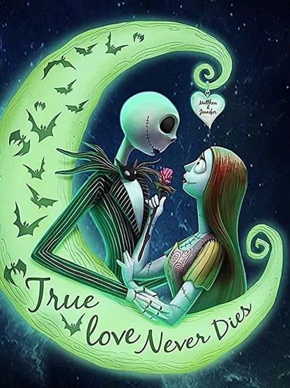 Disney The Nightmare Before Christmas Diamond Painting Mosaic – Sally & Jack Skellington Home Decor