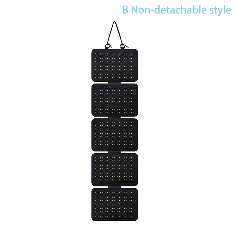 Foldable Felt Jewelry Organizer – 5-Tier Wall Hanging Earring & Pendant Display with Storage for Necklaces and Bracelets