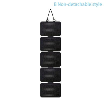 Foldable Felt Jewelry Organizer – 5-Tier Wall Hanging Earring & Pendant Display with Storage for Necklaces and Bracelets