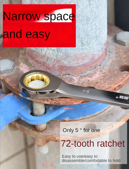 Adjustable Torque Universal Torx Wrench - 8-22mm Ratchet Spanner for Bicycle, Motorcycle, Car Repair Tools