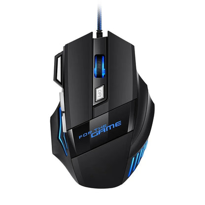 Hyperspeed USB Gaming Mouse | RGB Backlit Ergonomic 7D Wired Mouse for Laptop & PC Gamer