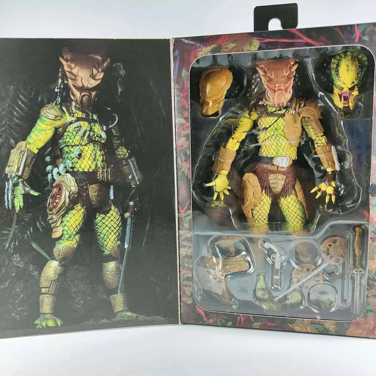 NECA Shaman Ahab Ultimate Scout Warrior Action Figure – Lost Battle Feral Jungle Hunter Predator Collector Toy