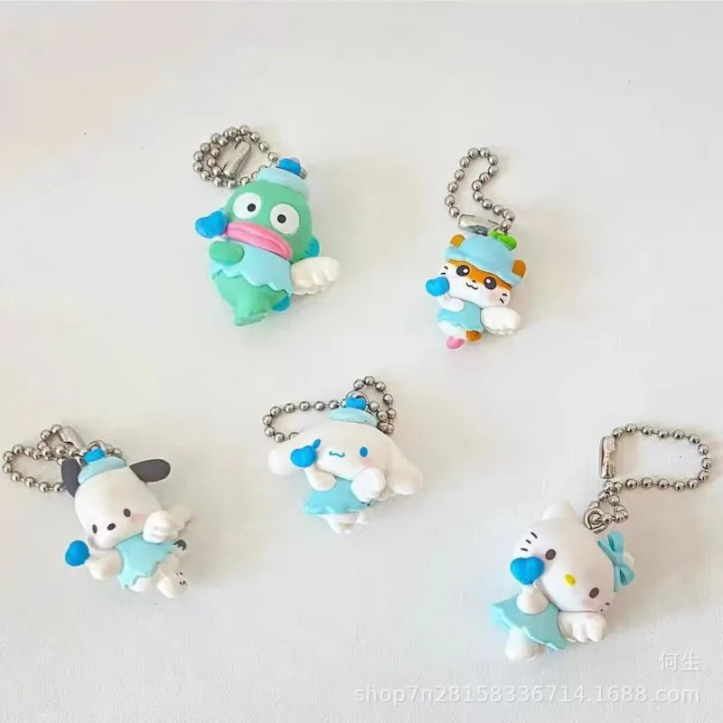 Sanrio Blind Box Anime Figure Pendant – Hello Kitty, Cinnamoroll & Pochacco Angel-Shaped Doll Model Kids Collectible Gift
