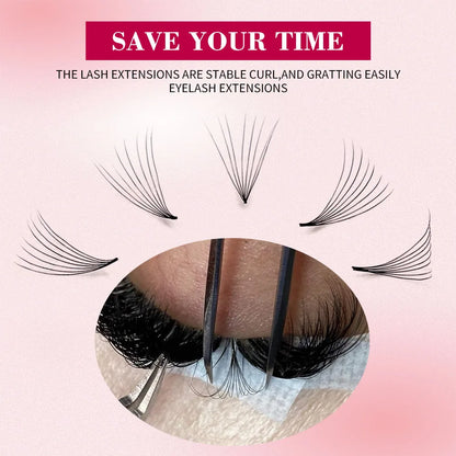 Ultra-Speed Premade Lash Fans 3–20D | 0.05/0.07mm Narrow Pointy Base — Volume Individual Eyelash Extensions